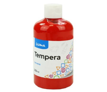 Barvy temperové LUMA 250ml červená