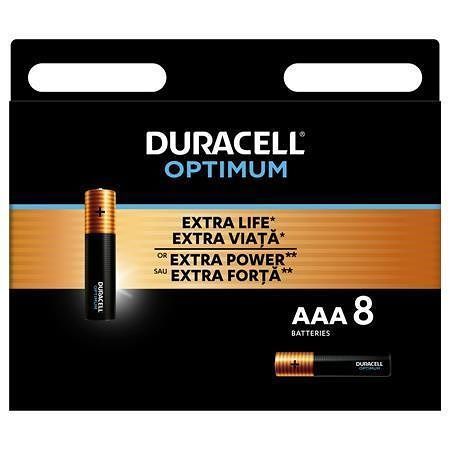 Baterie &quot;Optimum&quot;, AAA micro, 8 ks., DURACELL 10PP110018