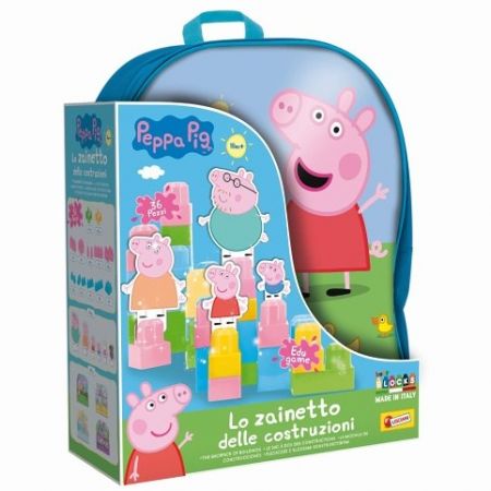 Peppa Pig - Batoh s kostkami a postavičkami