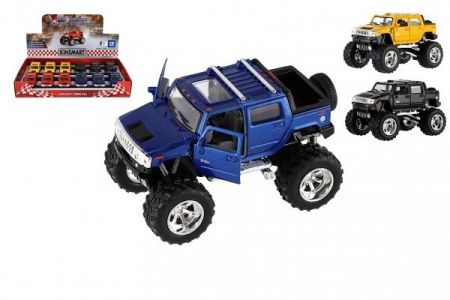 Auto Kinsmart 2005 Hummer H2 SUT Off Road kov/plast 13cm 4 barvy na zpětné natažení