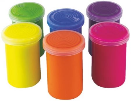 Barvy temperové Toy color fluo 25ml 6ks