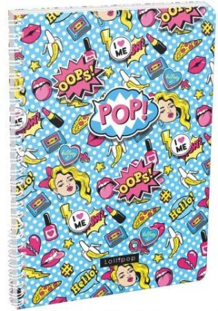 Blok A4 70l linka spirála bok Lollipop Pop 21856454