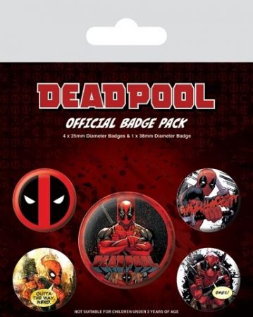 Set odznaků Deadpool