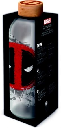 Skleněná láhev 1030 ml, Deadpool