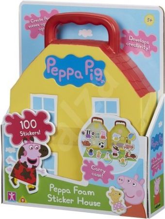 Domeček a figurky Prasátko Peppa - pěnové samolepky