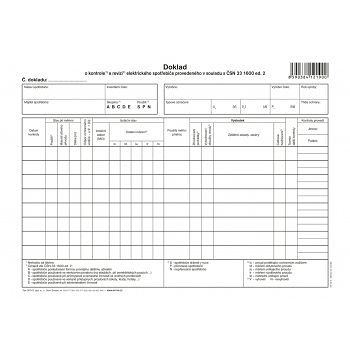 Optys 1219 Doklad o kontrole a revizi elektrických spotřebičů A4 nepropisovací