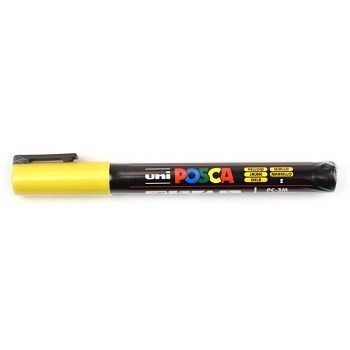 Akrylový popisovač &quot;Posca PC-3M&quot;, žlutá, 0,9-1,3mm, UNI