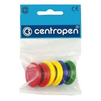 CENTROPEN Magnety kulaté 30mm sada 6 ks, barevný mix (9795/6)