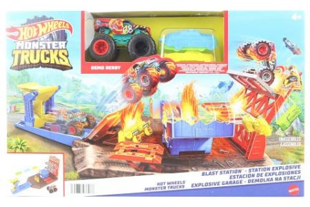 Hot Wheels Monster trucks výbušná stanice HFB12