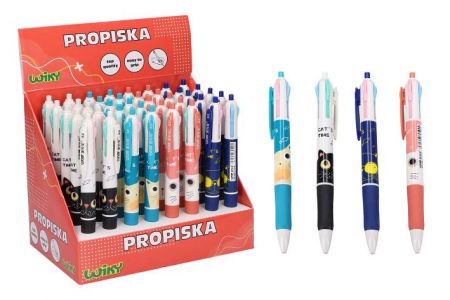 Propiska vícebarevná 0.5 mm (4 barvy) - Kočka