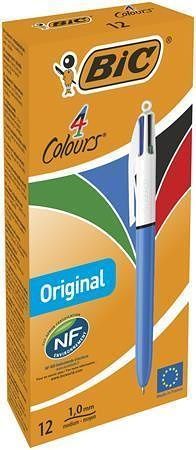 Kuličkové pero &quot;4 Colours Original&quot;, čtyři barvy, 0,32 mm, zatahovací, BIC 982866