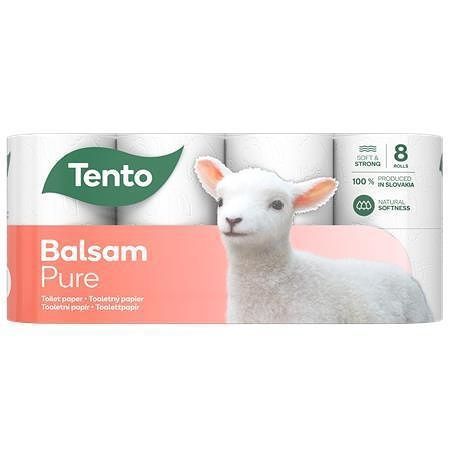 Toaletní papír &quot;Balsam Pure&quot;, 8 rolí, 3-vrstvý, TENTO 229387