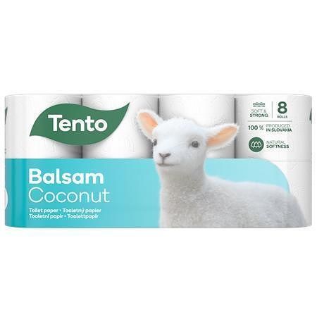 Toaletní papír &quot;Balsam Coconut&quot;, 8 rolí, 3-vrstvý, TENTO 229389