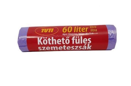 Pytle na odpadky &quot;Tuti&quot;, zatahovací, 60 l, 16 ks