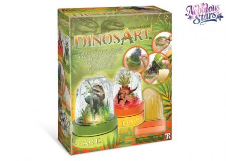 DinosArt nasvícené snežítko s dinosaurem