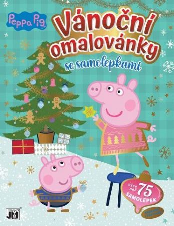 Vánoční omalovánka se samolepkami Prasátko Peppa