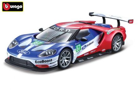 Bburago 1:32 Race DTM Ford GT Race car 2017 No.67 LeMans