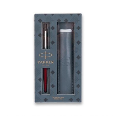 PARKER ROYAL Jotter Kensington Red CT - kuličková tužka, dárková kazeta s pouzdrem