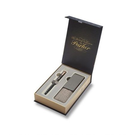 Parker Royal Sonnet Brown Rubber PGT - plnicí pero, dárková kazeta s pouzdrem (plnící) PP