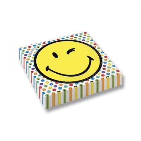 Papírové ubrousky Smiley World - 33 x 33 cm, 16 ks