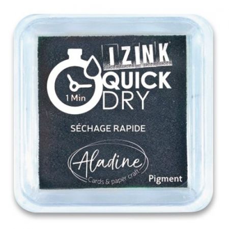 Razítkovací polštářek Aladine Izink Quick Dry - černá