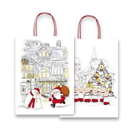 Vánoční papírová taška SADOCH Fantasia Fair M