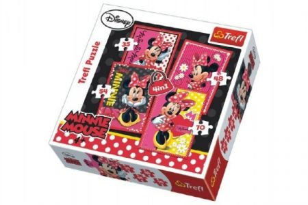 TREFL Puzzle 4v1Minnie  35,48,54,70 dílků