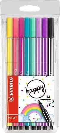 STABILO sada fixů Pen 68 Living colors 8 barev 1mm 