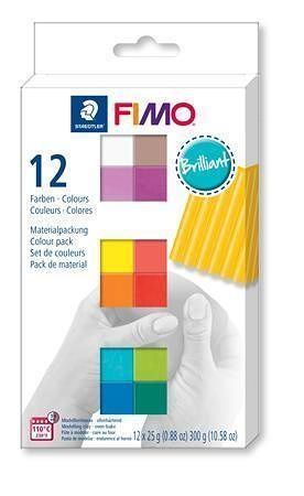 FIMO soft sada 12 barev 25g Brilliant