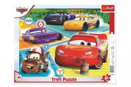 Puzzle deskové Auta 3 Cars 37x29cm