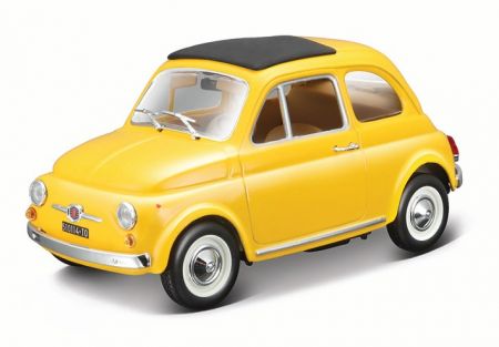 Bburago 1:24 Fiat 500 F 1965 žlutá 18-22098