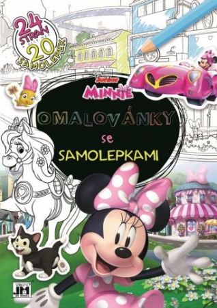 Omalovánky A4 se samolepkami Minnie