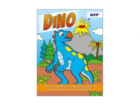 Omalovánky podle čísel Dino A4