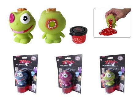 Zombeezz figurka 7cm+40g sliz, 3 barvy