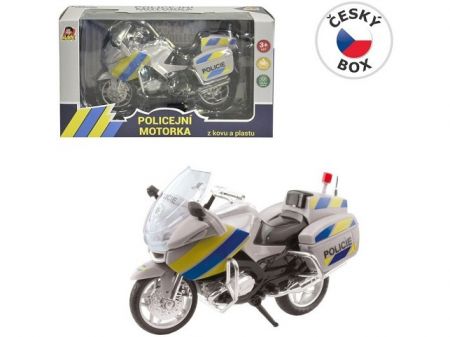 Motorka policejní kovová - CZ, 12cm