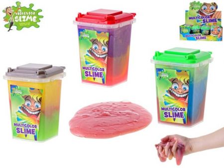 Profesor Slime sliz v popelnici 7x7x9cm 3 barvy