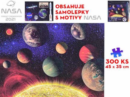 NASA puzzle sluneční soustava 48x35cm 300dílků