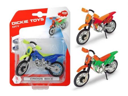 Motocykl Cross Bike, 3 druhy, 12cm