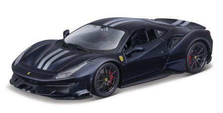 Bburago 1:24 Ferrari  TOP 488 Pista Blue/silver stripe