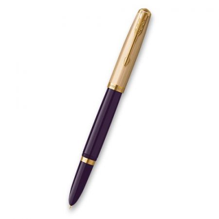 Parker 51 Deluxe Plum GT 18K hrot M plnicí pero