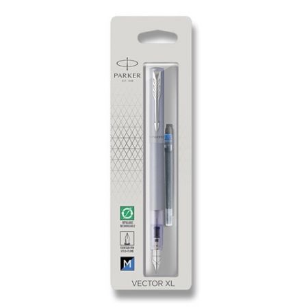 Parker Vector XL Blue plnicí pero, hrot M, blistr