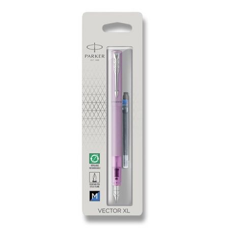 Parker Vector XL Lilac plnicí pero, hrot M, blistr