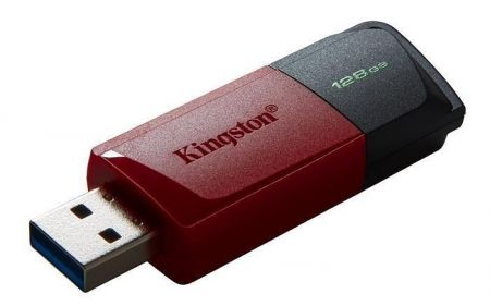 USB flash disk &quot;Exodia M&quot;, černo-červená, 128GB, USB 3.2, KINGSTON DTXM/128GB