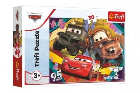 Puzzle Cars 3/Rychlá auta 27x20cm 30 dílků v krabičce 21x14x4cm