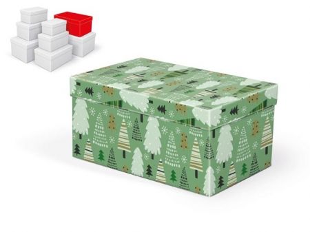 Krabice dárková vánoční B-V006-F 26x17x13cm