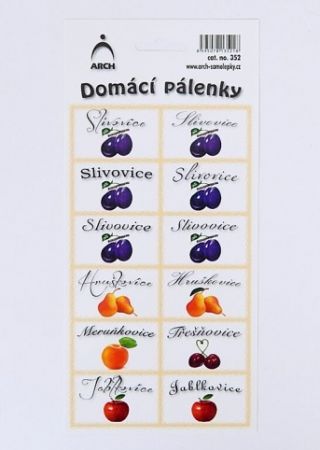 Samolepky &quot;Domácí pálenky&quot;