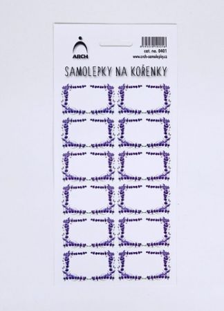 Samolepky na kořenky - levandulové