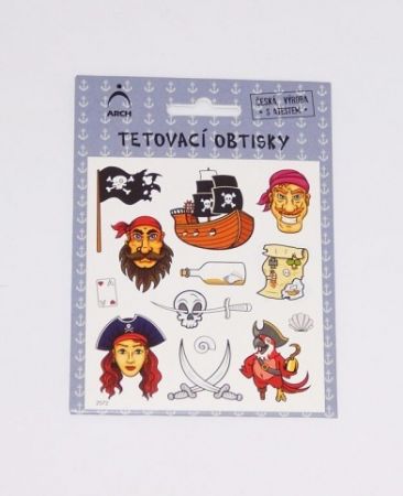 Dětské tetovací obtisky - piráti 02