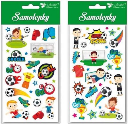 Samolepky fotbal 9x16cm