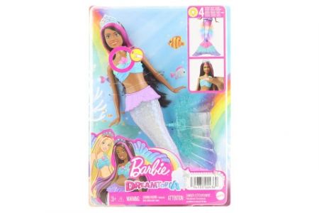 Barbie Blikající mořská panna brunetka HDJ37